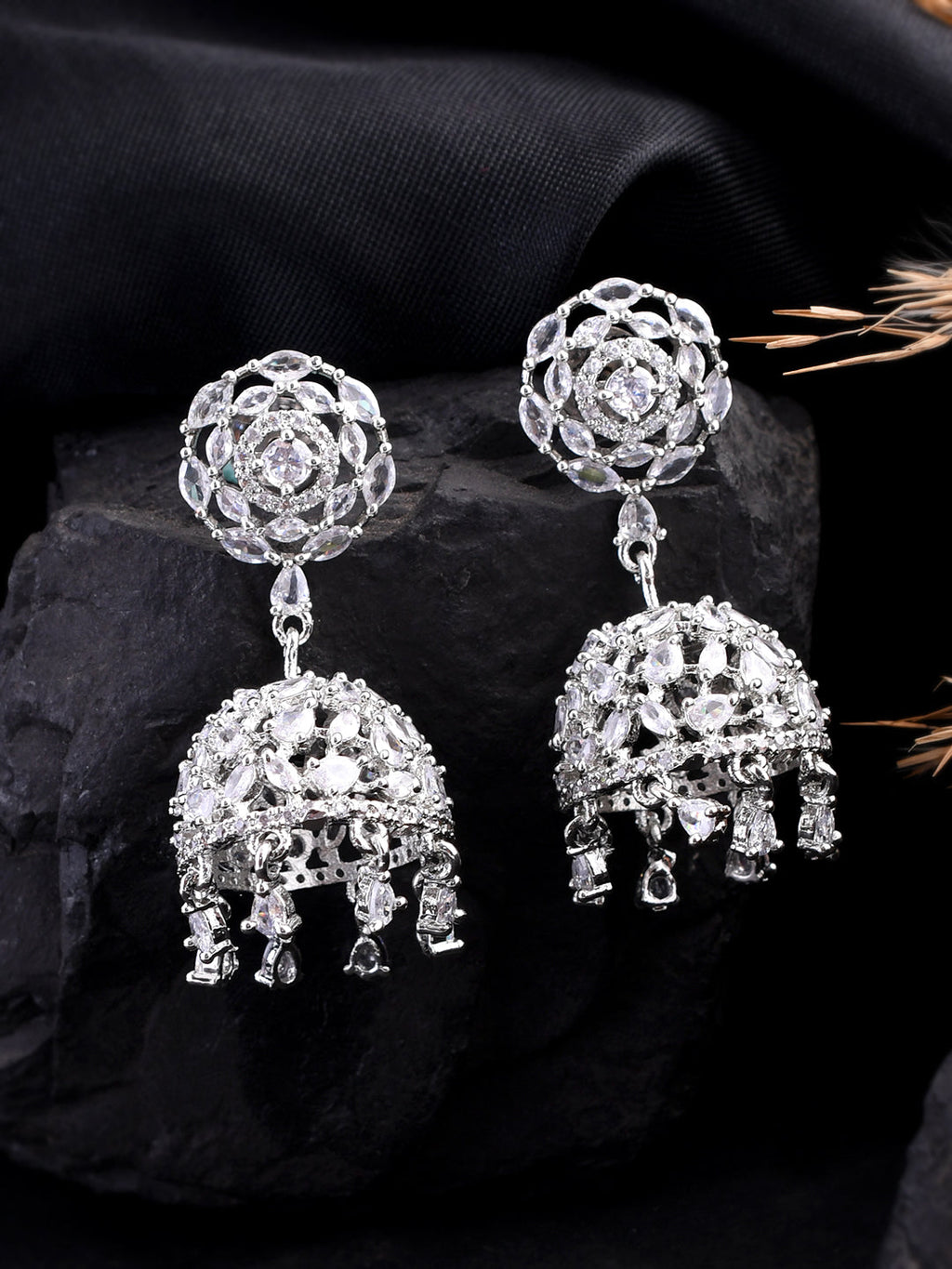 American Diamond Jhumka Earring