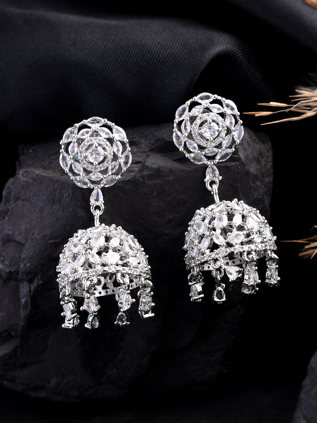 American Diamond Jhumka Earring