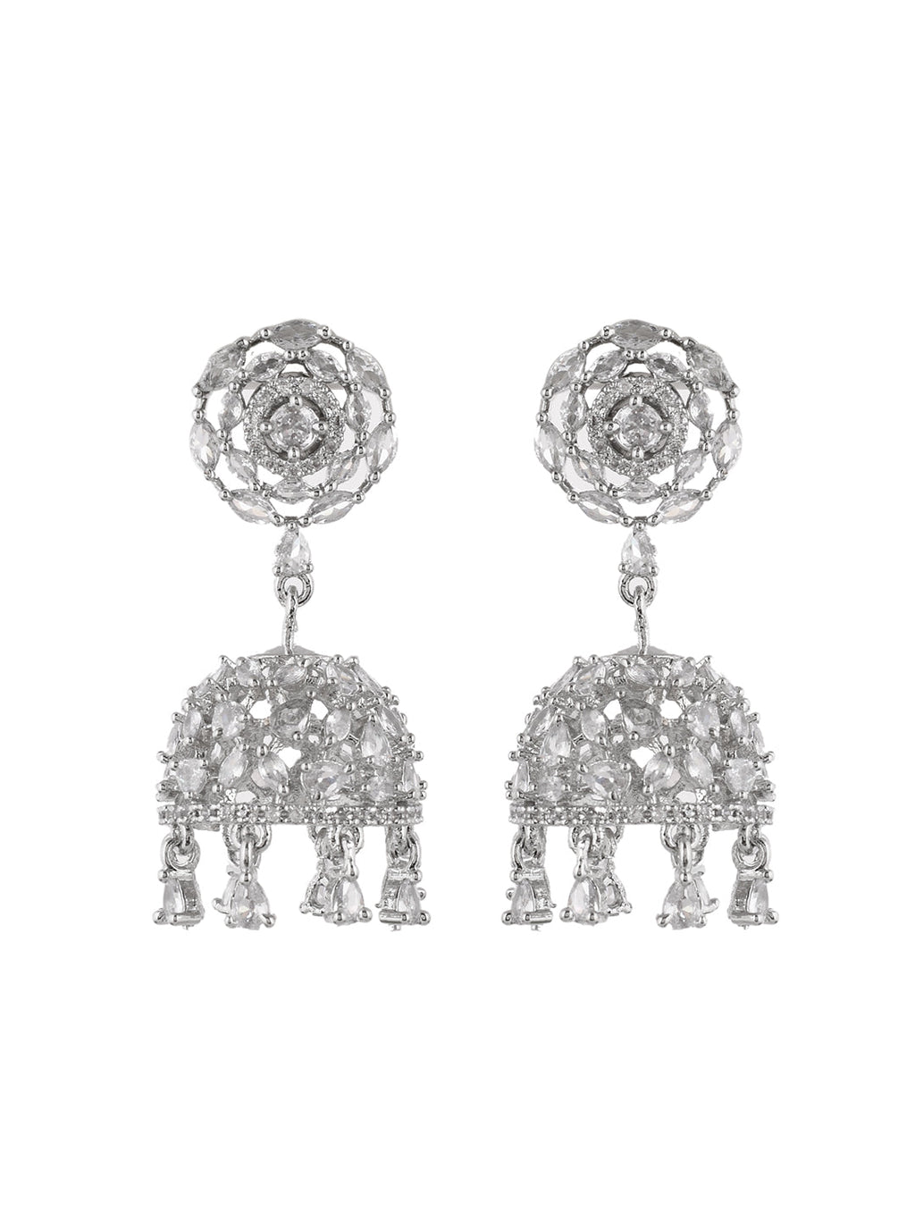 American Diamond Jhumka Earring