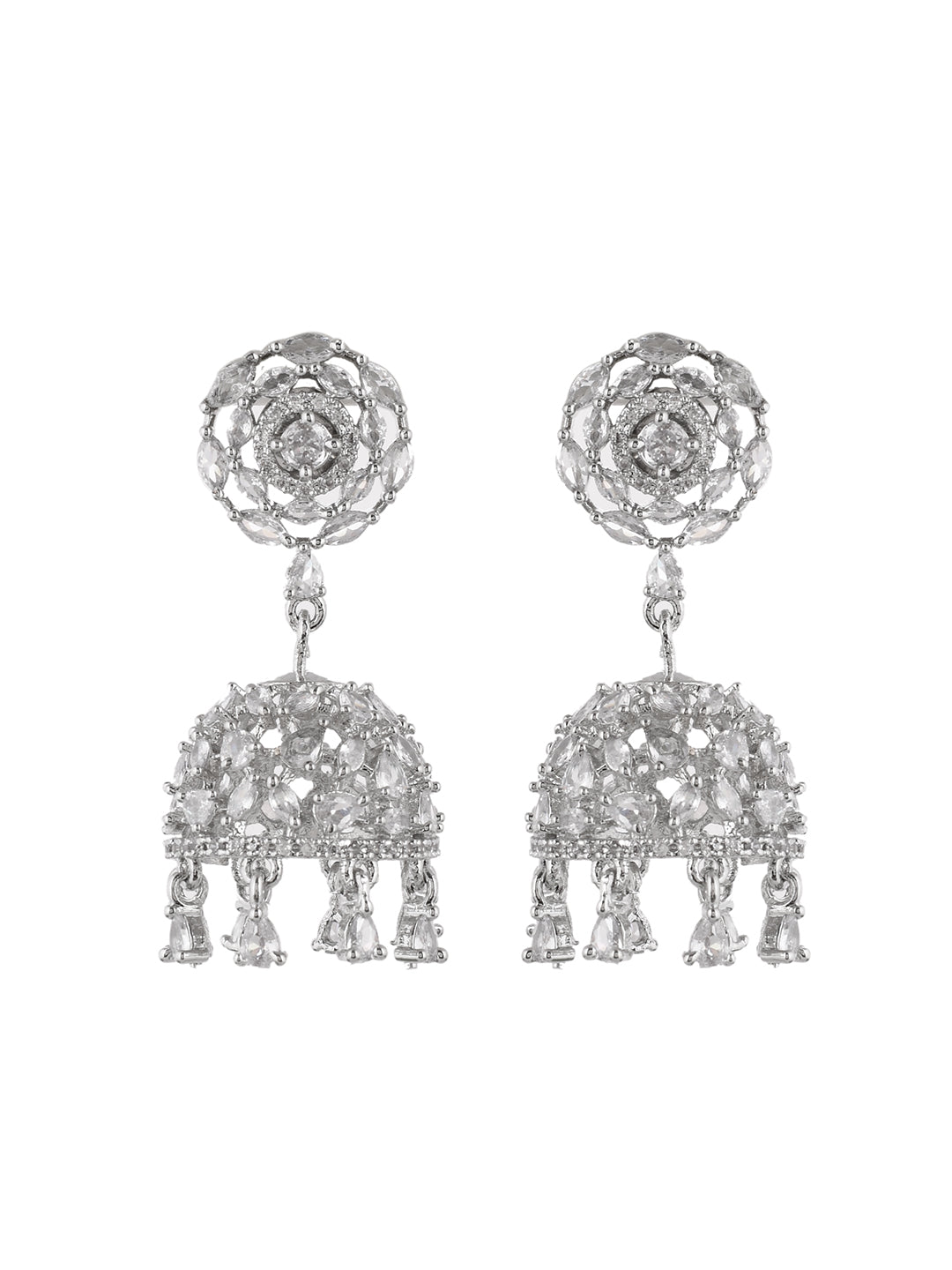 American Diamond Jhumka Earring