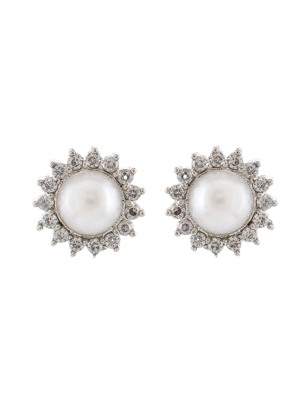 American Diamond Small Stud Earrings for western outfit