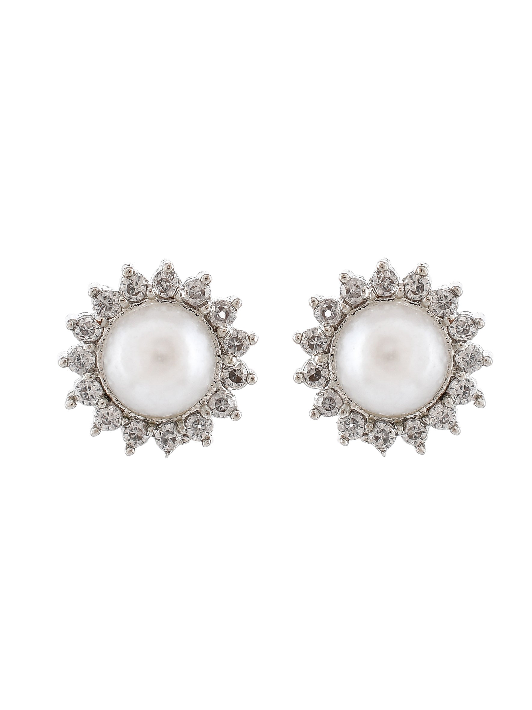 American Diamond Small Stud Earrings for western outfit