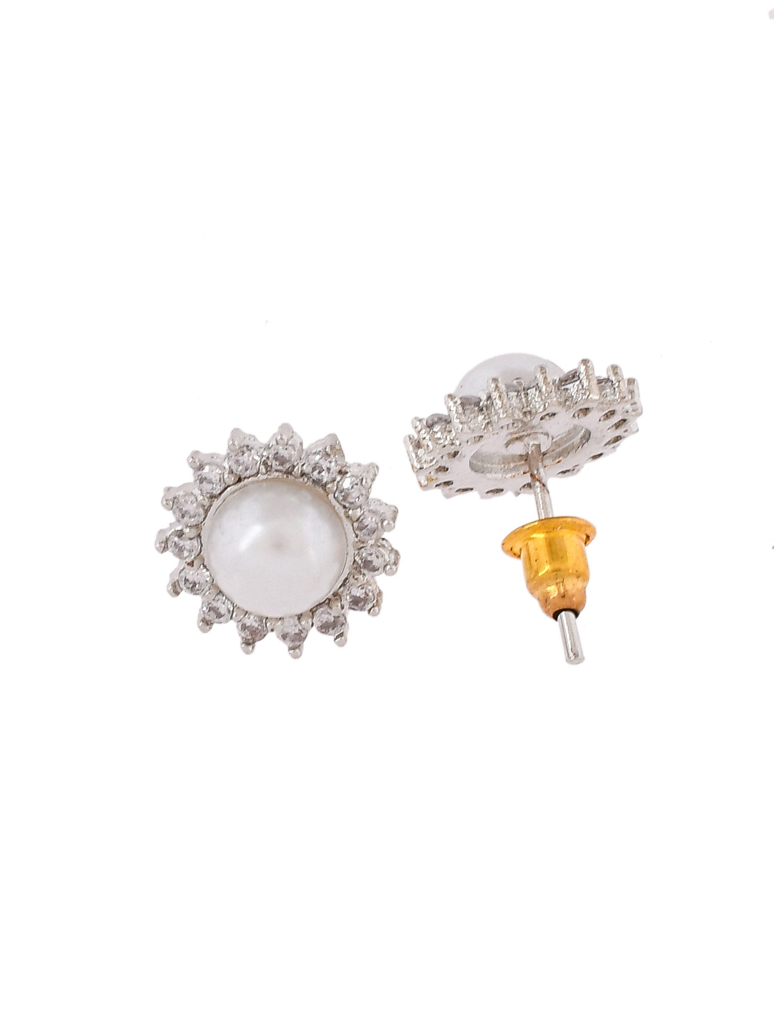 American Diamond Small Stud Earrings for western outfit
