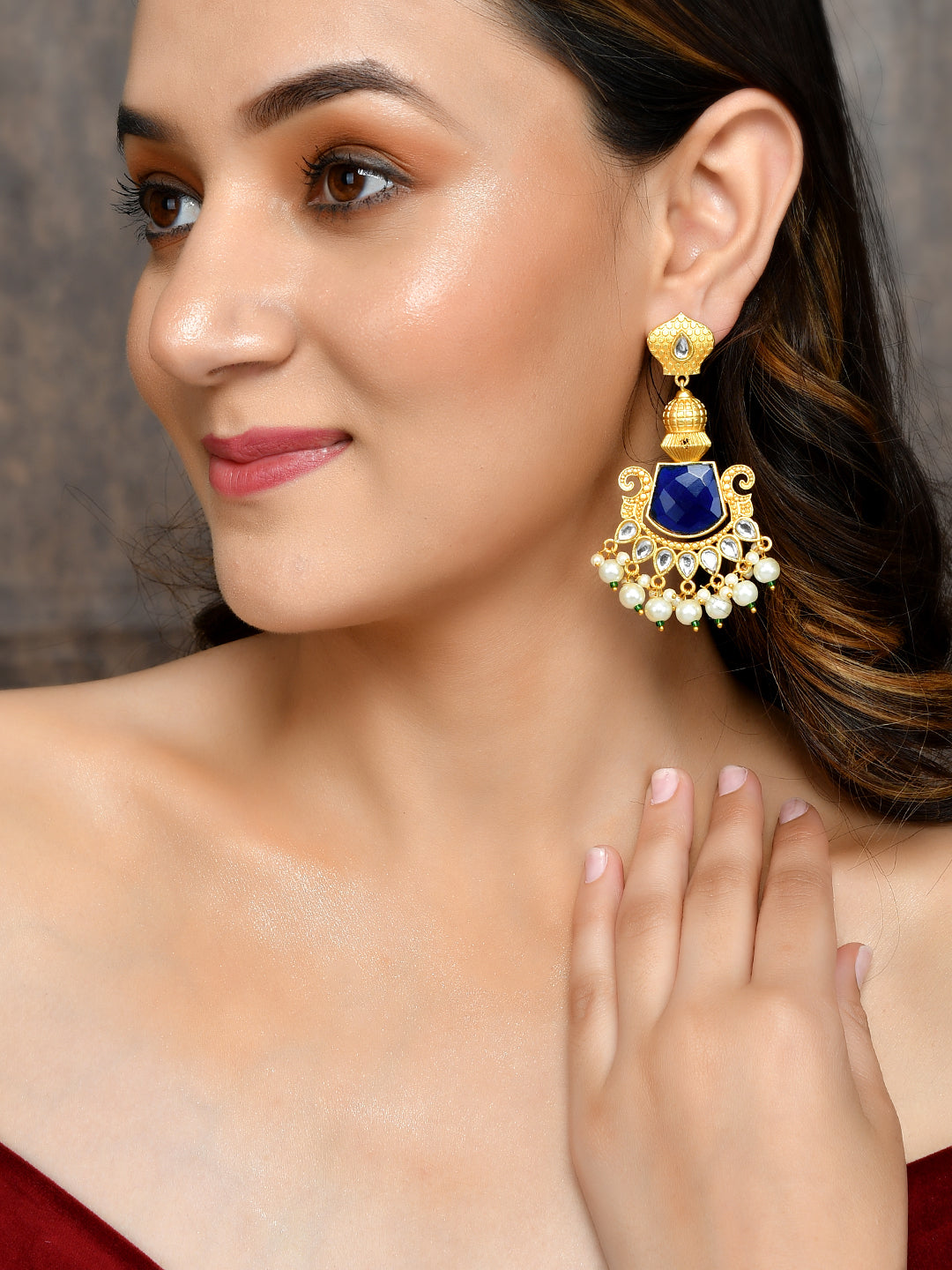 Gold Plated Traditional earrings for Women